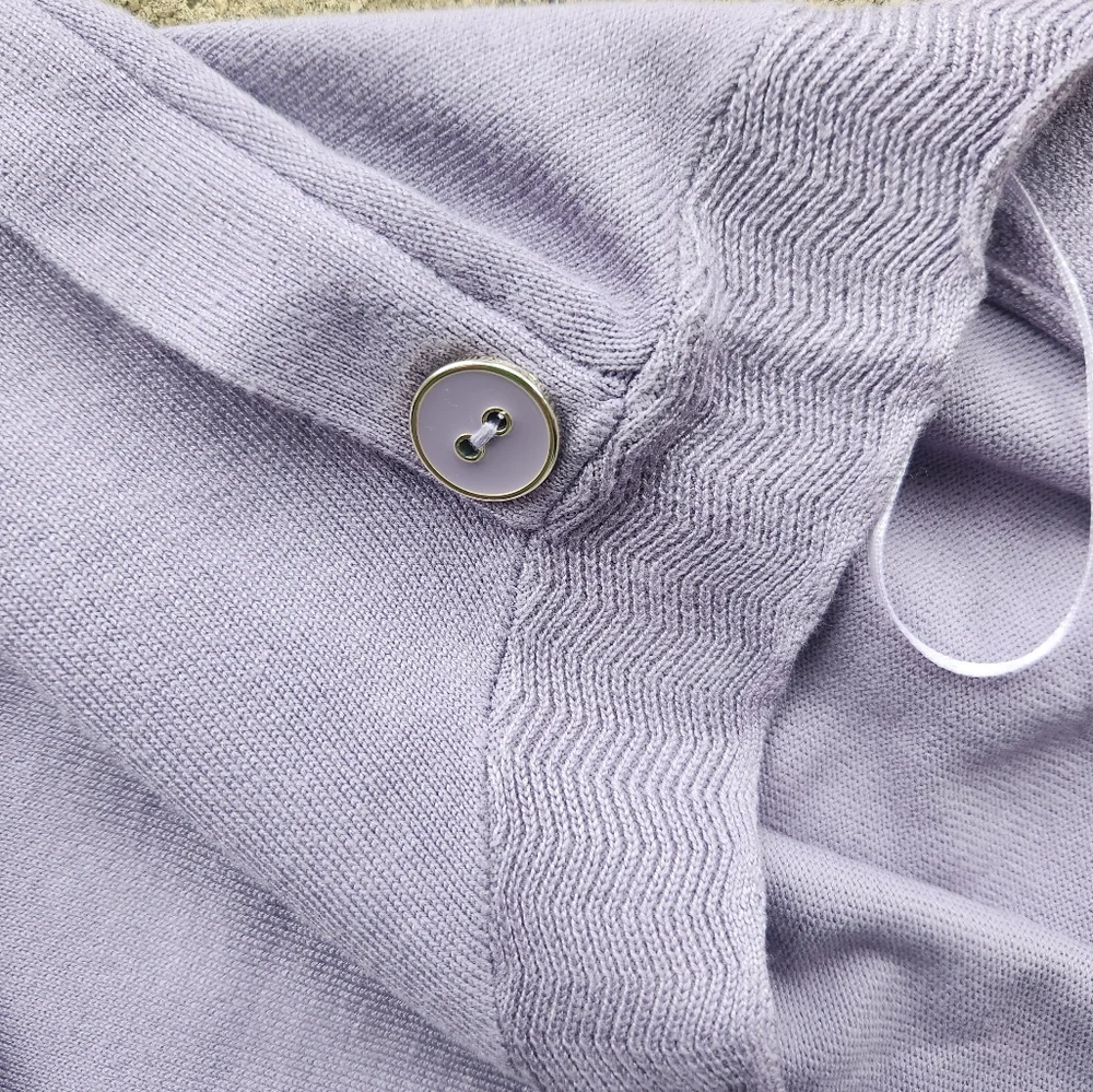 NWT Women's Lavender Knit Sweater Size Medium - Picture 8 of 10